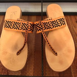 Joie Flat Embroidered Sandals